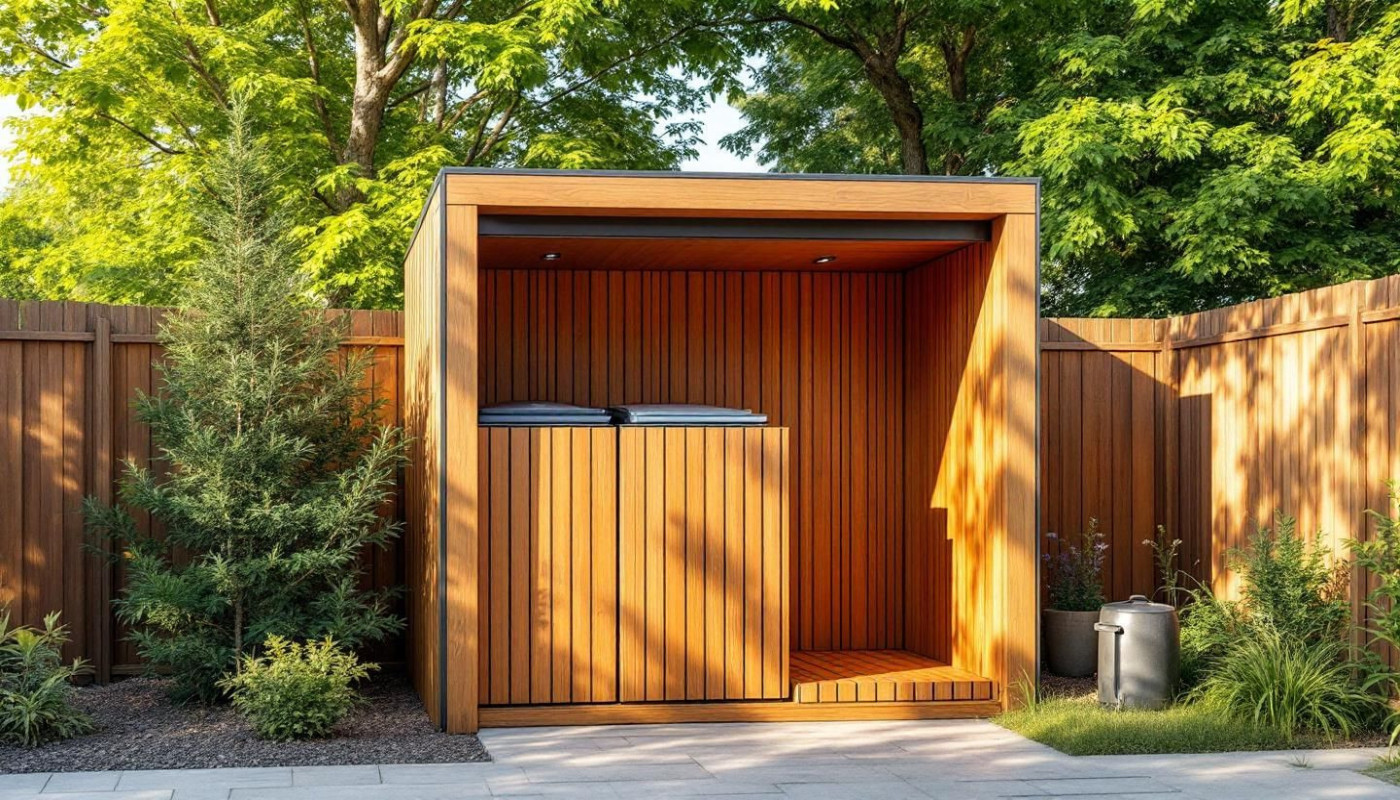 Comment choisir le meilleur abri pour dissimuler ses poubelles avec un toit arrondi ?